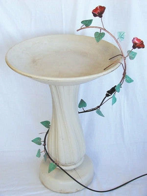 Birds Choice Ivy Leaf Copper Bird Bath Dripper