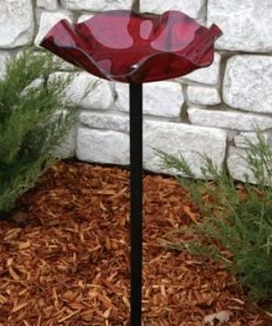 Birds Choice Staked & Pedestal Bird Baths Acrylic Bird Bath On Pole