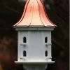 The Birdhouse Chick Copper Roof Birdhouses Copper Roof Dovecote Birdhouse 36x14 Ribbon Detail- 8 Perches