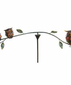The Birdhouse Chick Spiky Owls Balancer Garden Stakes & Whirligigs