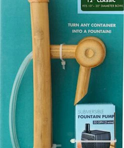 Bamboo Accents Traditional Bamboo Fountain Kit BirdBath Fountains, Misters & Wigglers