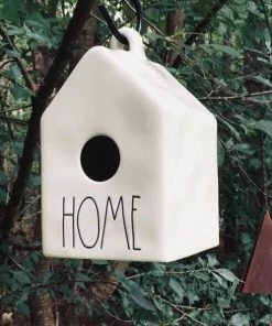 The Birdhouse Chick Ceramic Birdhouse- Rae Dunn Home Unique Birdhouses