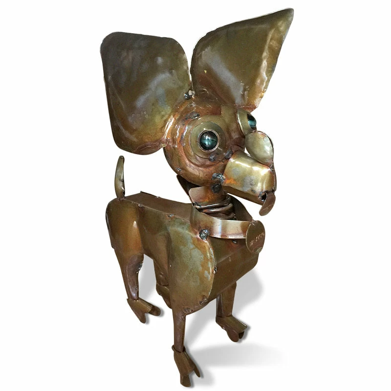 The Birdhouse Chick Chihuahua Metal Yard Sculpture Statuary & Sculpture