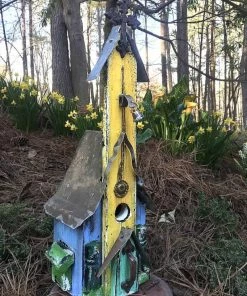 The Birdhouse Chick Unique Birdhouses Rustic Church Birdhouses- Medium