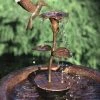 Ancient Graffiti Copper Hummingbird Birdbath Fountain/Dripper BirdBath Fountains, Misters & Wigglers