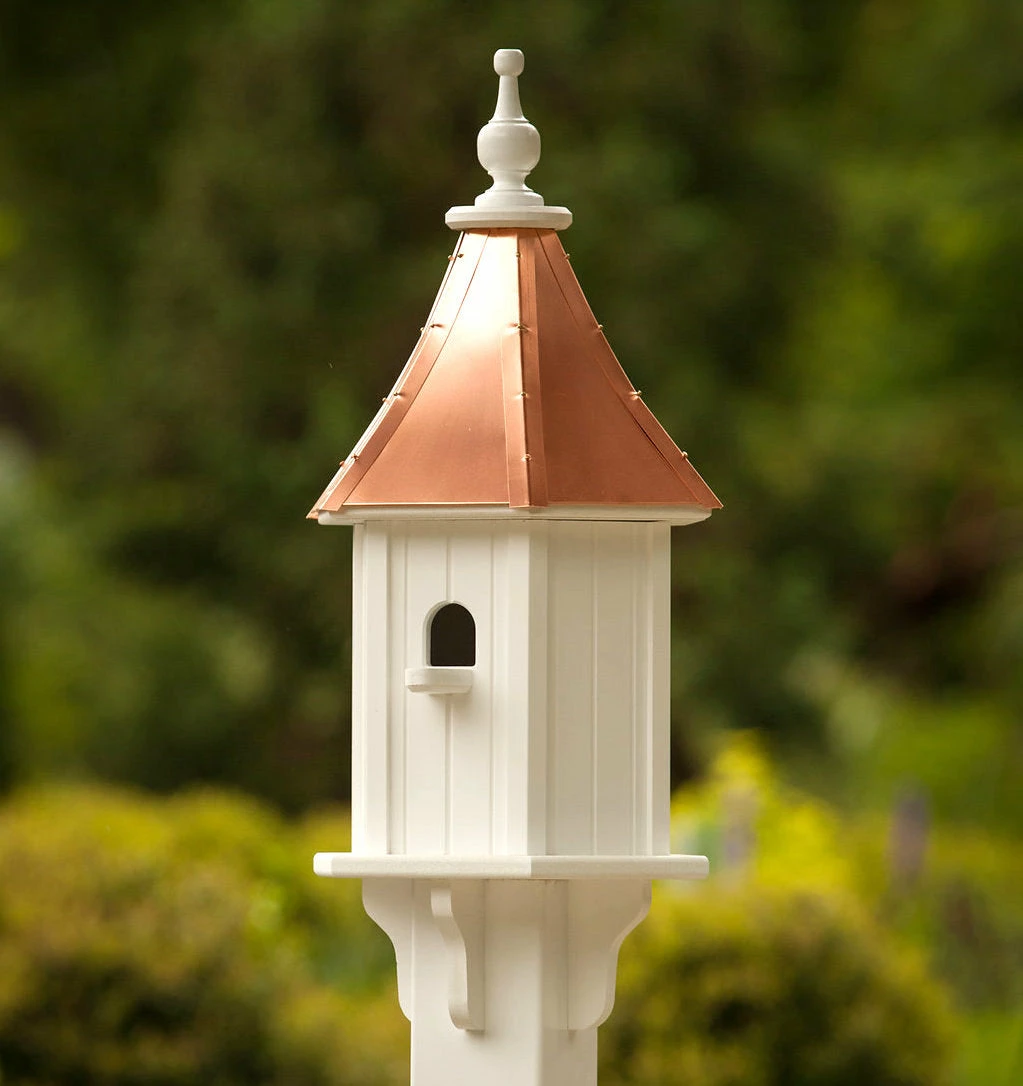 Fancy Home Copper Roof Birdhouse 28x10- 1 Perch