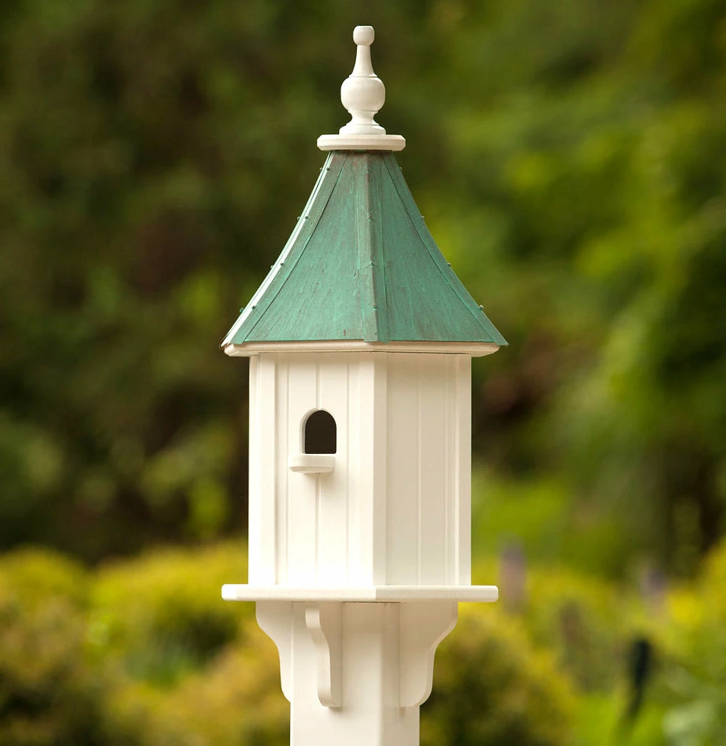 Fancy Home Copper Roof Birdhouse 28x10- 1 Perch