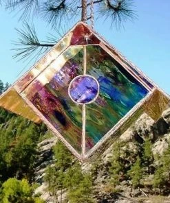 Black Hills Glass Works Unique Birdhouses Copper-Stained Glass Birdhouse