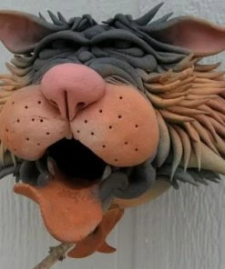 Doug Fey Zany Cat-5 Ceramic Birdhouse