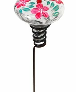 Parasol Hand Painted Glass Hummingbird Feeder Hummingbird Feeders
