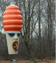 Birchstone Studios Hot Lips Hilda Stoneware Bird Feeder