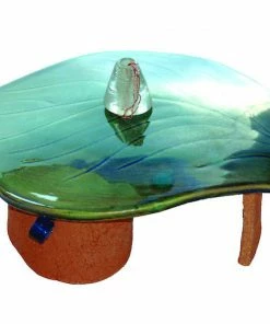 Amaranth Stoneware Toad Houses Stoneware Leaf Toad House