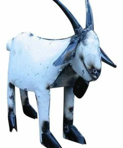 The Birdhouse Chick Statuary & Sculpture Billy Goat Recycled Yard Art