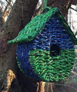 TTV Recycled Woven Handmade Birdhouse Unique Birdhouses