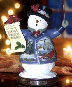 Bradford Exchange Heaven & Nature Sing Snowman Figurine