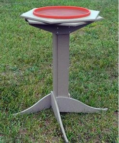 Songbird Essentials Recycled Birdhouses Tall Heated Bird Bath | Cedar Or Poly