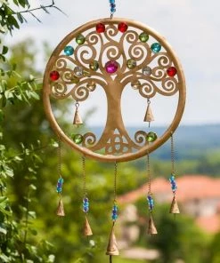 Evergreen Enetrprises Tree Of Life Garden Bell Wind Chimes