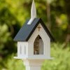The Birdhouse Chick Church Bird Feeder Vinyl/PVC