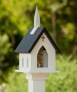 The Birdhouse Chick Church Bird Feeder Vinyl/PVC
