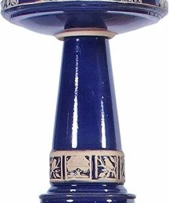 Burley Clay Zanesville Bird Bath With Locking Top- 2 Colors