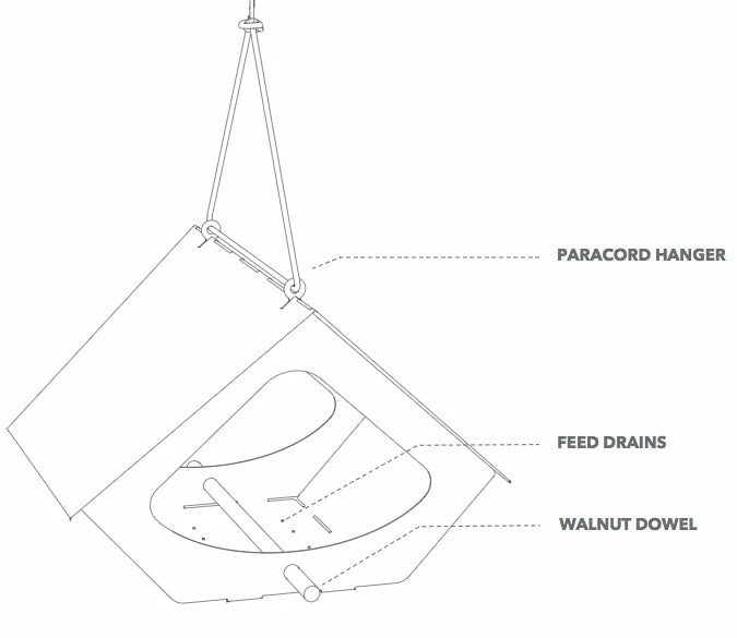 SHIFT Beekman Fly-Thru Bird Feeder