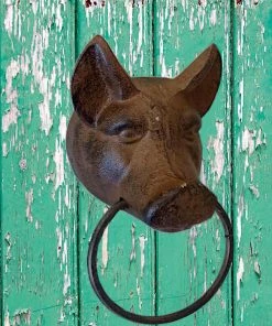 The Birdhouse Chick Farmhouse Pig Towel Ring Plaques, Stepping Stones & Wall Decor