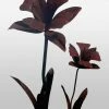 Iron Age Huge Hand Forged Daffodils Statuary & Sculpture