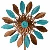 Red Carpet Studios Large Kinetic Double Leaves Spinner Garden Stakes & Whirligigs