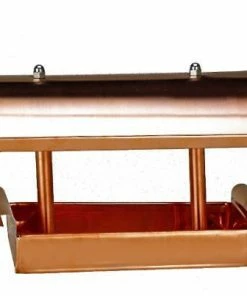 Vasse Vaught Copper Hanging Fly-Thru Bird Feeder Unique Bird Feeders