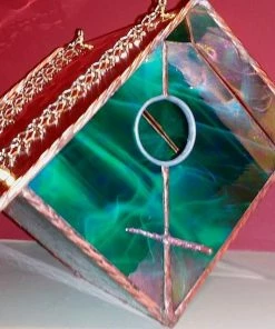 Black Hills Glass Works Unique Birdhouses Copper-Stained Glass Birdhouse