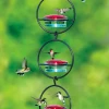 Couronne Triple Orb Glass Hummingbird Feeder